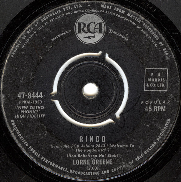 Lorne Greene – Ringo / Bonanza
