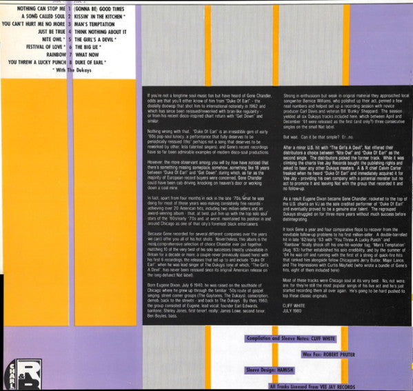 Gene Chandler – Just Be True LP vinyl record, image 4 of 4