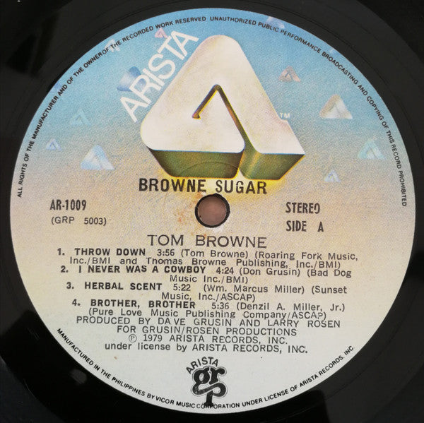 Tom Browne – Browne Sugar LP vinyl record, image 3 of 4