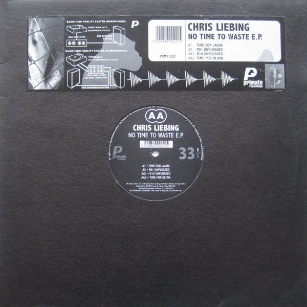 Chris Liebing – No Time To Waste E.P. 12" vinyl record, image 1 of 4