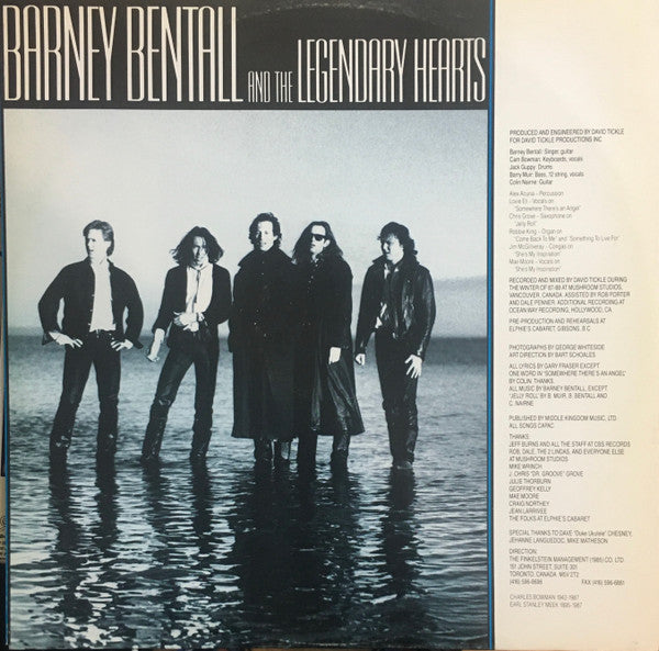 Barney Bentall And The Legendary Hearts – Barney Bentall And The Legendary Hearts LP vinyl record, image 5 of 6