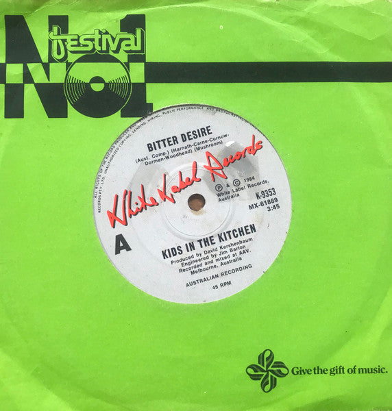 Kids In The Kitchen – Bitter Desire 7" vinyl record, image 1 of 3