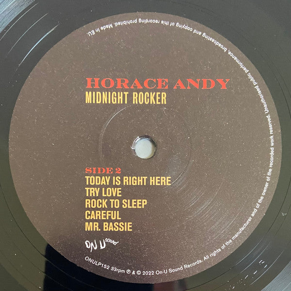 Horace Andy – Midnight Rocker LP vinyl record, image 5 of 7