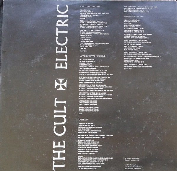 The Cult – Electric LP vinyl record, image 5 of 7