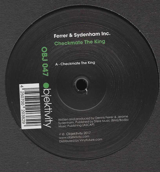 Jerome Sydenham & Dennis Ferrer – Checkmate The King 12" vinyl record, image 1 of 2