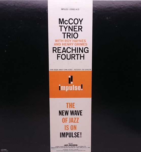 McCoy Tyner Trio, Roy Haynes, Henry Grimes – Reaching Fourth LP vinyl record, image 4 of 7