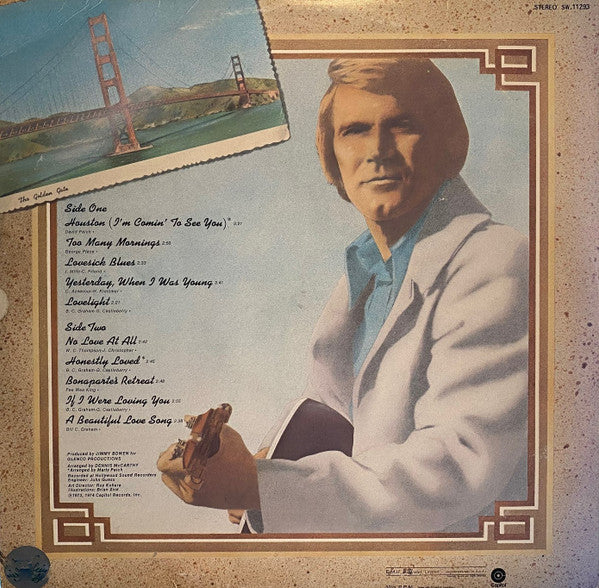 Glen Campbell – Houston (I'm Comin' To See You!) LP vinyl record, image 2 of 4