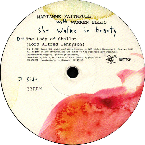 Marianne Faithfull, Warren Ellis – She Walks In Beauty (2xLP) LP vinyl record, image 8 of 10