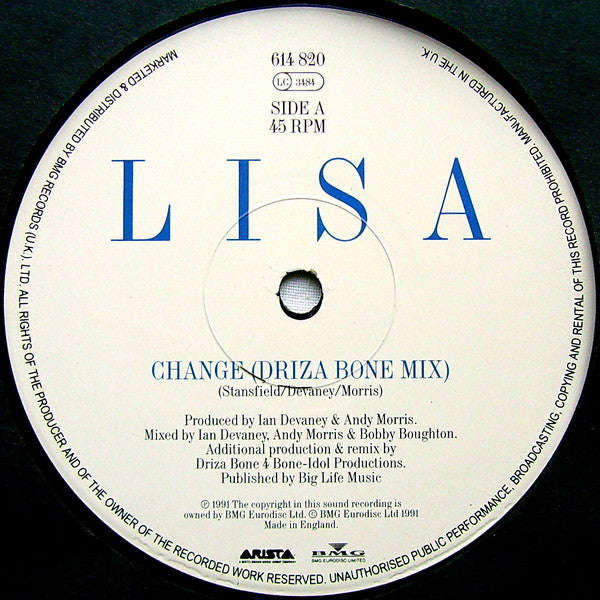 Lisa Stansfield – Change 12" vinyl record, image 3 of 4