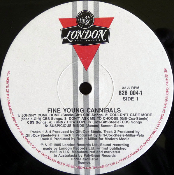 Fine Young Cannibals – Fine Young Cannibals LP vinyl record, image 5 of 7