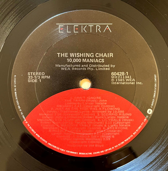 10,000 Maniacs – The Wishing Chair LP vinyl record, image 3 of 6
