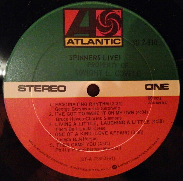 Spinners – Spinners Live! (2xLP) LP vinyl record, image 9 of 10