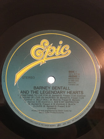 Barney Bentall And The Legendary Hearts – Barney Bentall And The Legendary Hearts LP vinyl record, image 3 of 6