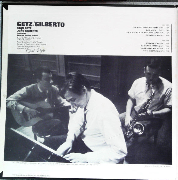 Stan Getz, João Gilberto, Antonio Carlos Jobim – Getz / Gilberto LP vinyl record, image 2 of 9