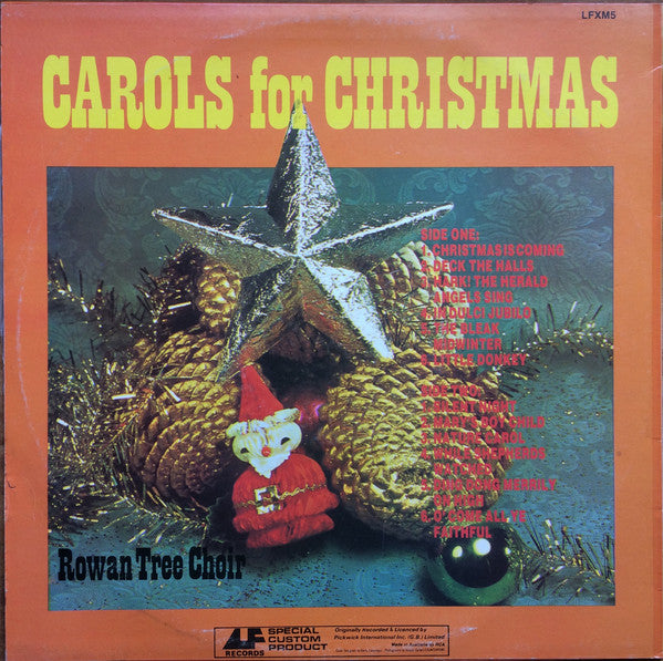 The Rowantree Choir – Carols For Christmas LP vinyl record, image 2 of 4