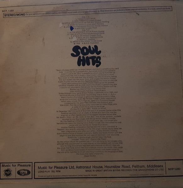 BWD Orchestra – Soul Hits LP vinyl record, image 2 of 4