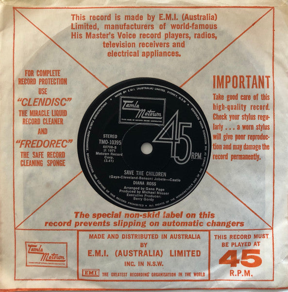 Diana Ross – Last Time I Saw Him 7" vinyl record, image 4 of 4
