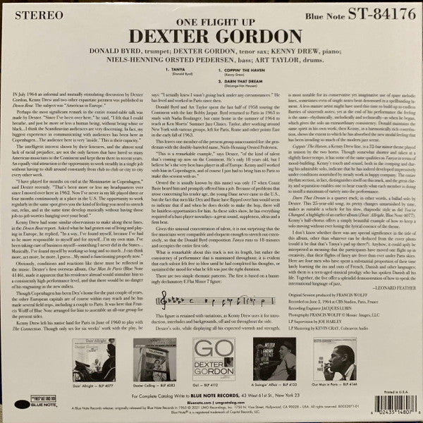 Dexter Gordon – One Flight Up LP vinyl record, image 4 of 7