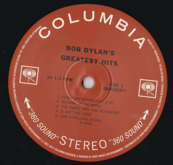 Bob Dylan – Bob Dylan's Greatest Hits LP vinyl record, image 5 of 9