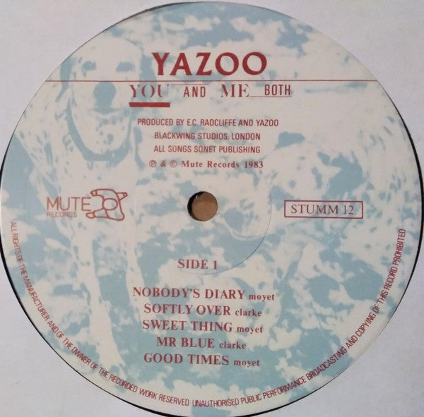 Yazoo – You And Me Both LP vinyl record, image 3 of 6
