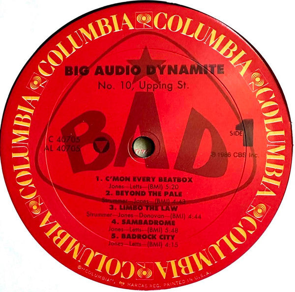 Big Audio Dynamite – No. 10, Upping St. LP vinyl record, image 3 of 6