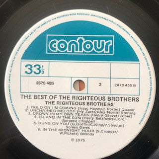 The Righteous Brothers – The Best Of The Righteous Brothers LP vinyl record, image 4 of 4