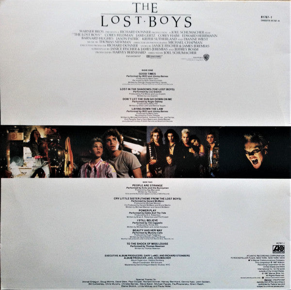 Various – The Lost Boys - Original Motion Picture Soundtrack LP vinyl record, image 3 of 8