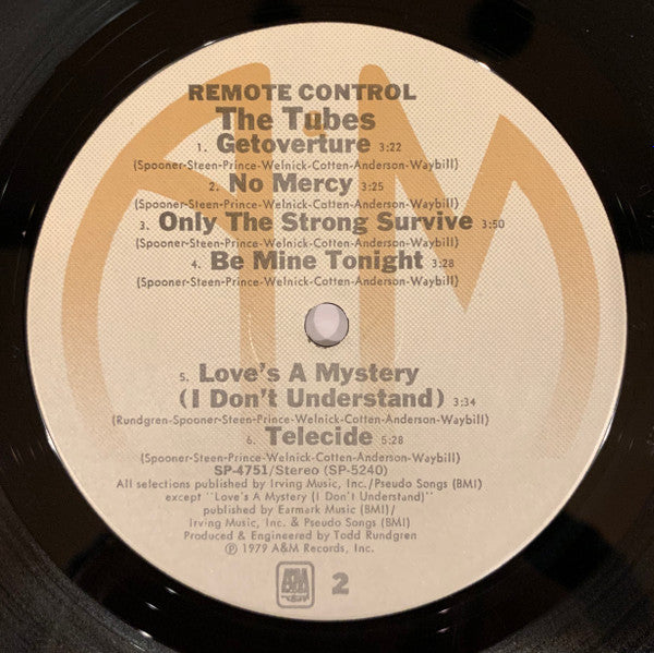 The Tubes – Remote Control LP vinyl record, image 4 of 4