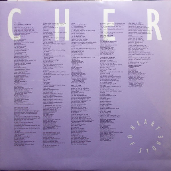 Cher – Heart Of Stone LP vinyl record, image 3 of 6