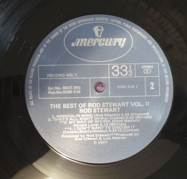 Rod Stewart – The Best Of Rod Stewart Vol. 2 (2xLP) LP vinyl record, image 3 of 5