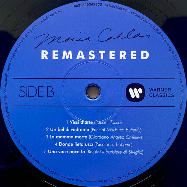 Maria Callas – Remastered LP vinyl record, image 7 of 9