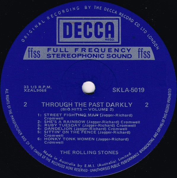 The Rolling Stones – Through The Past, Darkly (Big Hits Vol. 2) LP vinyl record, image 5 of 7
