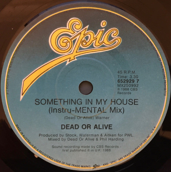 Dead Or Alive – Turn Around And Count 2 Ten 7" vinyl record, image 4 of 4