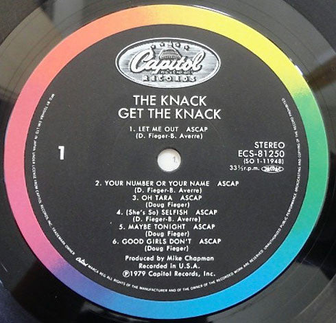 The Knack – Get The Knack LP vinyl record, image 4 of 4