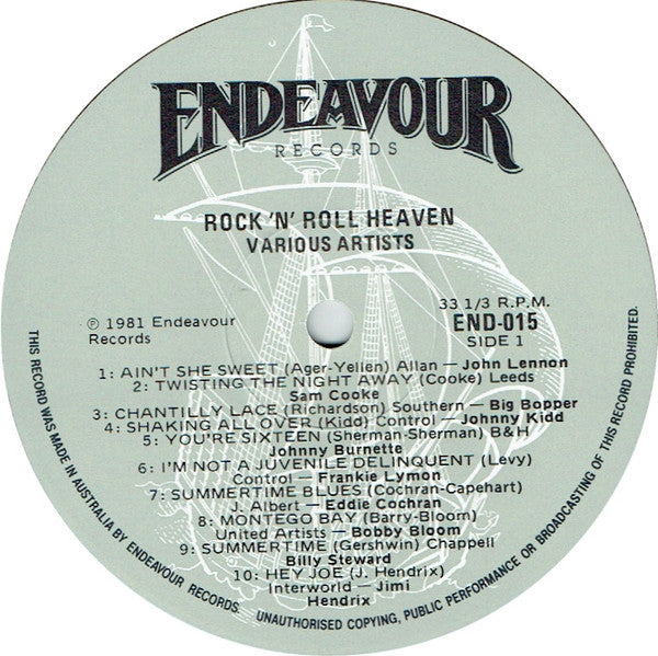 Various – Rock-N-Roll Heaven LP vinyl record, image 3 of 5