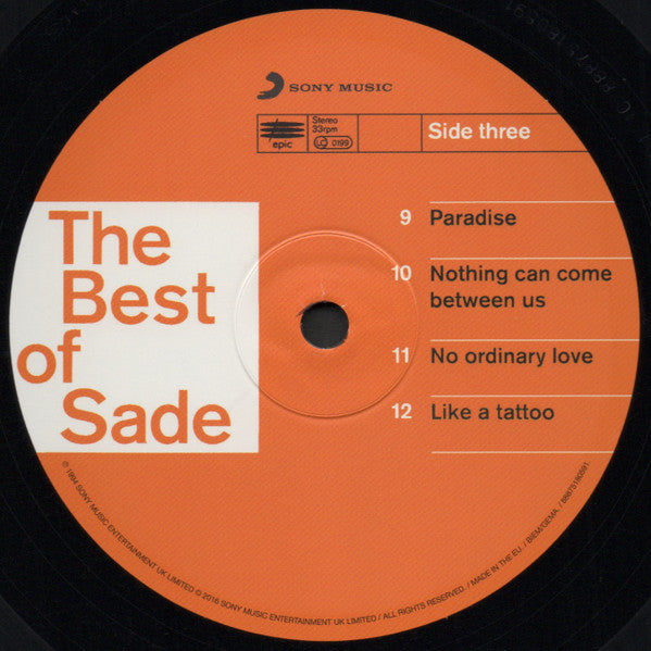 Sade – The Best Of Sade (2xLP) LP vinyl record, image 8 of 10