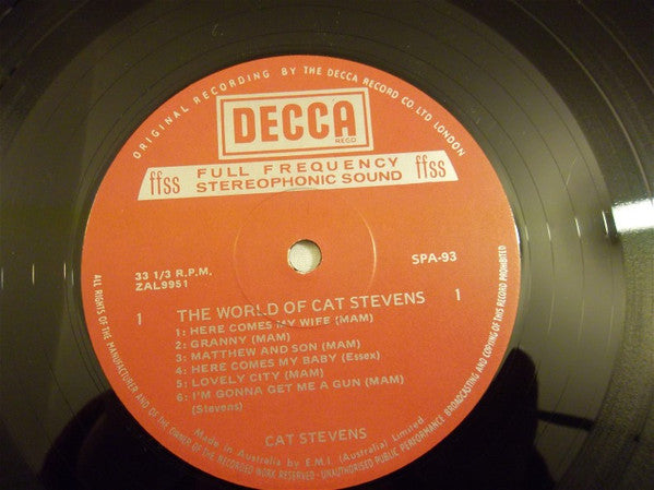 Cat Stevens – The World Of Cat Stevens LP vinyl record, image 3 of 3