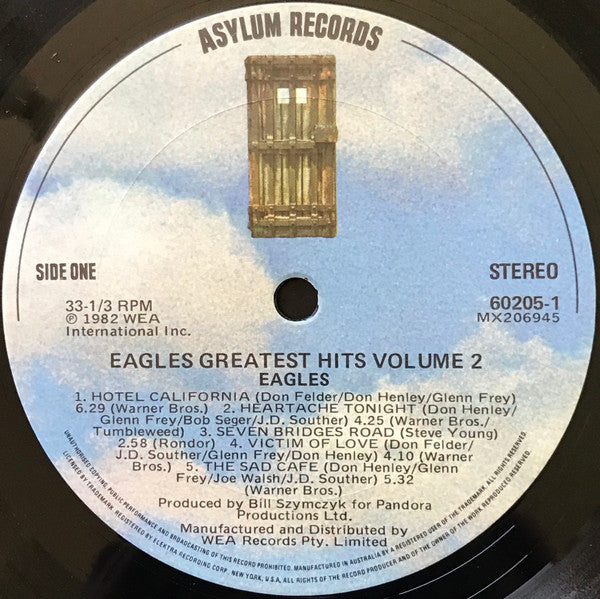 Eagles – Eagles Greatest Hits Volume 2 LP vinyl record, image 5 of 6
