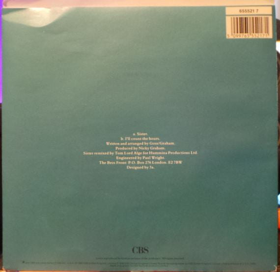 Bros – Sister 7" vinyl record, image 2 of 2