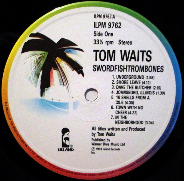 Tom Waits – Swordfishtrombones LP vinyl record, image 3 of 8