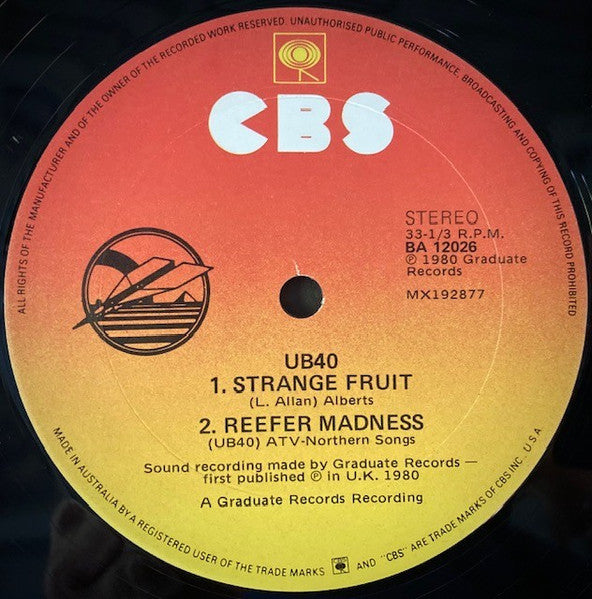 UB40 – Signing Off LP vinyl record, image 7 of 9