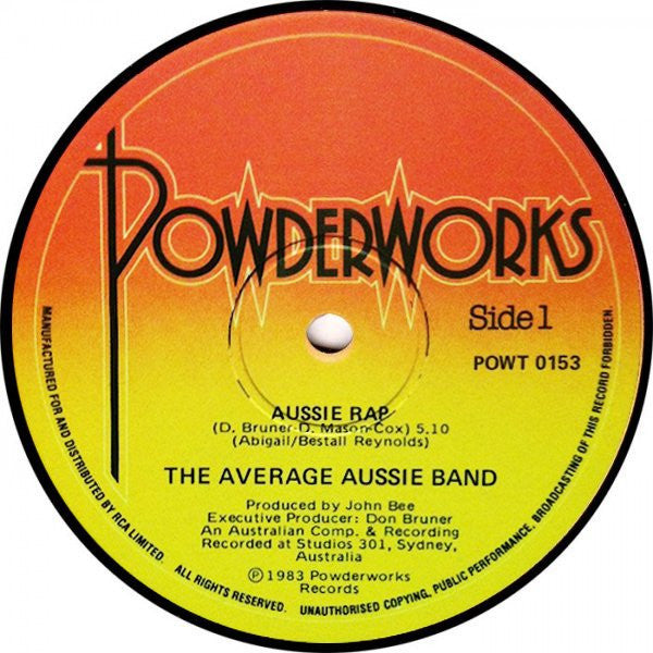 Average Aussie Band – Aussie Rap 12" vinyl record
