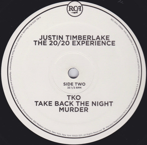 Justin Timberlake – The 20/20 Experience (2 Of 2) (2xLP) LP vinyl record, image 6 of 8