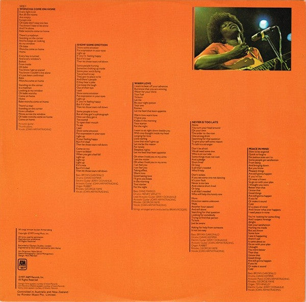 Joan Armatrading – Show Some Emotion LP vinyl record, image 5 of 6