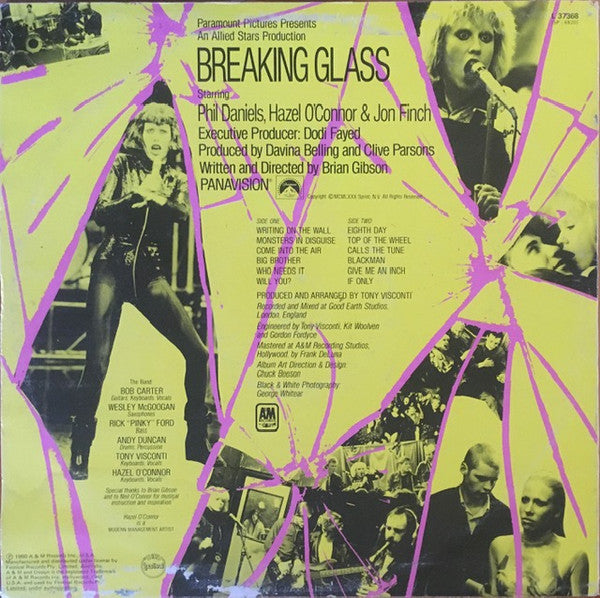 Hazel O'Connor – Breaking Glass LP vinyl record, image 2 of 6