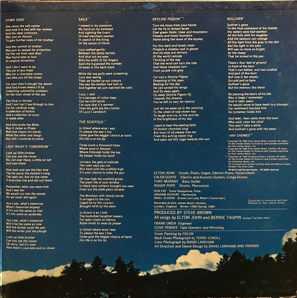 Elton John – Empty Sky LP vinyl record, image 6 of 10