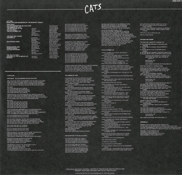 Andrew Lloyd Webber – Cats (2xLP) LP vinyl record, image 9 of 10