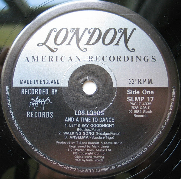 Los Lobos – ... And A Time To Dance LP vinyl record, image 3 of 5
