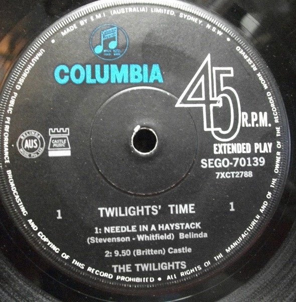 The Twilights – Twilights' Time 7" vinyl record, image 3 of 4