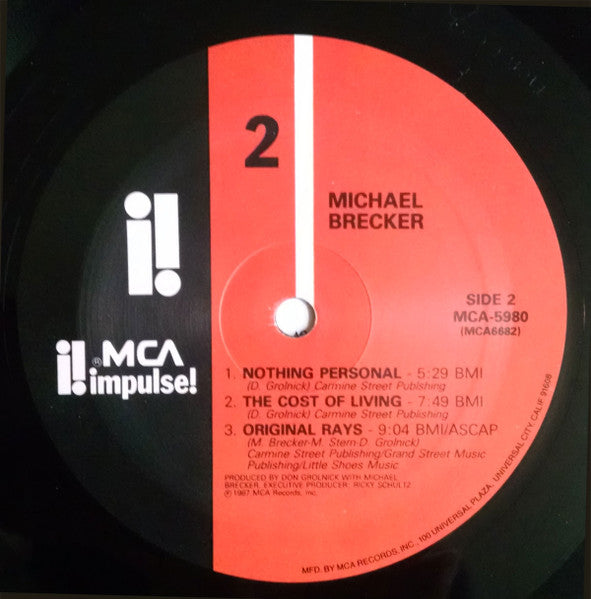 Michael Brecker – Michael Brecker LP vinyl record, image 4 of 7